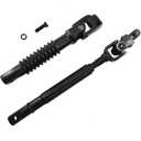 Upper and Lower Intermediate Steering Coupling Shaft Column with U Joint Coupler fit for 1999-2007 Chevy Silverado Suburban GMC Sierra Yukon XL 1500#425-176 425-132 - Pack of 2