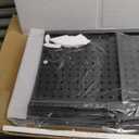 Himix Storage Shelves with 20 Hooks, 5-Tier Collapsible Organization Storage Rack Bookshelf Folding Pantry Shelves Cube Shelf Wire Shelving Holds 440 Ibs for Garage Kitchen Room, Black