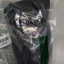 Dubulle Womens Belt Decoration Chain Black Gold Leather Elastic Double Buckle Business Date Gift