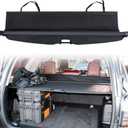 Trunk Cargo Cover for Toyota 4runner 2010-2018 2019 2020 2021 2022 2023 2024 Retractable Rear Trunk Cargo Luggage Security Shade Cover Shield Waterproof Custom Fit All Weather (Black)