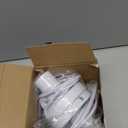 Tuanse 2 Pcs Polished Metal Desktop Lamp Base E26 E27 Screw Light Bulb Holder Sockets Night Light Base Lamp Replacement for Holding Bulb 6 Feet Cord on Off Switch Plug(White)