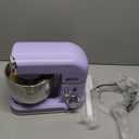 Stand Mixer, Kitchen in the box 3.2Qt Small Electric Food Mixer,6 Speeds Portable Lightweight Kitchen Mixer for Daily Use with Egg Whisk,Dough Hook,Flat Beater (Purple)