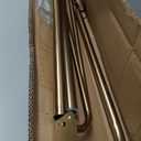 Double Curtain Rod for 28-48 Inches Windows, Blackout Wrap Around Window Curtain Rods1-inch Heavy Duty Adjustable Room Darkening Rustic Dual Drapery Curtain Rods for Livingroom, Kitchen, Patio (for 28-48" Windows, Brushed Gold)