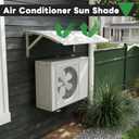 lukar Air Conditioner Cover Outdoor AC Units Protection, Galvanized Steel Air Conditioner Compressor Awning, AC Sun Shade Cover, Mini Split Covers Rain Snow Protection Sheet