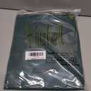 KOUFALL Short Green Christmas Curtains for Kitchen Bathroom Window,Sheer Linen Decorative Curtains for Bedroom (36"W x 45"L (Pack of 2))