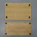 Appliance Slider Set of 2 – 15.5 x 9.92 and 15.5 x 7.5 Inch Sliding Tray for Kitchen Appliance – Natural Bamboo Wood Kitchen Counter Appliance Rollers for Oven, Coffee Pot, Toaster Compatible with Black&Decker