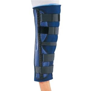ProCare 79-80170 Clinic 3-Panel Knee Splint, Contoured Stays, Universal, 32" Thigh Circumference, 20" Length