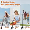 JOILCAN Tripod for iPhone & Camera, 64" Selfie Stick with 360 Ball Head Remote & Phone Holder, Extendable Portable Phone Tripod Stand for Travel Vlog Compatible with Canon Sony DLSR DJI