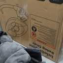 Baby Swing for Infants, Electric Baby Swing with Bluetooth, Portable Infant Swing with 5 Speeds, 10 Lullabies, 5-Point Harness & Remote Control, for Newborns Infants Indoor Outdoor Use (Black)