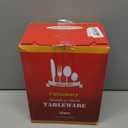 24 Pieces Flatware Set, Caliamary Stainless Steel Flatware Set with Silverware Holder Spoons Forks Knives,Utensils Set Service for 6,Gold Mirror Polished and Matte Pink Painted (Red Silver)