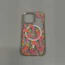 Case for iPhone 16 Compatible with MagSafe Classic Hybrid Magnetic Phone Clear Case Drop Protection Scratch-Resistant Back, Disco Ball Chili