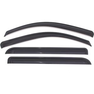 Auto Ventshade [AVS] Outside Mount Rain Guards For 2015 - 2026 Ford F-150; 2017 - 2026 F-150 Raptor, F-250, F-350 SD, SUPERCREW ONLY | Window Vent Visors, 4 pcs. - Smoke | 94975