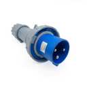63A 3Pin Male Plug,(Compatible with 60amp),Industrial Waterproof Connector,Quick-Assembly Screw-Terminatio ,IP67 Aviation Receptacle for High-Power Equipment,IEC60309 220V-250V 2P+E 6H