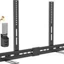 Durable Soundbar TV Mounts for Samsung/LG/Sony/Vizio Soundbar Mount Under TVs | Height Adjustable Sound bar TV Mounting Bracket 35 Lbs Capacity with Remote Holder No Drilling Install