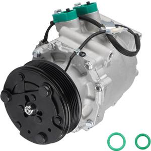 TadaMark A/C Air Conditioner Compressor With Clutch Fit for Honda Civic 1.7L 2002 2003 2004 2005 02 03 04 05 Replace for 0610061 6511266 2004914AM 77613 78613