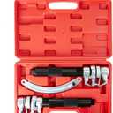 Coil Spring Compressor Tool 2200 Lbs Capacity Macpherson Strut Spring Compressor with Safety Jaws and Holder