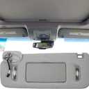 Dasbecan Left Driver Side Sun Visor Compatible with 2015-2019 Cadillac Escalade, Chevrolet Silverado/Suburban/Tahoe, GMC Sierra/Yukon Sunvisor (Gray)