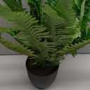 Hollyone 17.7" Fake Fern Potted Plant Small Artificial Boston Ferns in Pot 25 Leaves for Outdoors & Indoor Faux Fern Bush Plant for Patio Garden Farmhouse Windowsill Office Living Room Home Decor (Medium)