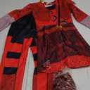 Red Costume Kids Girls Zipper Jacket and Pants Costumes Child Size 140