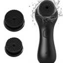 Facial Cleansing Brush, SHINCHIE Spin Face Scrubber, Waterproof Face Scrub Brush, Rechargeable Facial Exfoliator, Electric Cleanser for Deep Cleansing & Exfoliating, Rotating Skin Care Wash Kit -Black