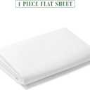 Luxury Flat Sheet on Amazon Elegant Comfort Wrinkle-Free 1500 Premier Hotel Quality 1-Piece Flat Sheet, California King Size, White