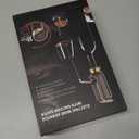 Luxurious 4-in-1 Electric Wine Aerator, Decanter, Dispenser & Vacuum Saver with LED Display - Wine Pourer Gift for Women and Wine Lovers (Galaxy Black)