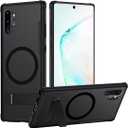 TIANNIUKE Magnetic Case for Samsung Galaxy Note 10 Plus,Compatible with MagSafe,Adjustable Kickstand,Translucent Matte Anti-Fingerprint,Shockproof Protective Phone Case for Galaxy Note 10 Plus Case