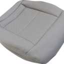 FZJDSD Gray Driver Side Bottom Perforated Microfiber Leather Replacement Seat Cover Compatible with Mercedes Benz E200 E250 E300 E350 2010 2011 2012 2013 2014