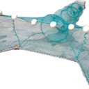 Crab Trap Shrimp Trap Shrimp Net Fish Trap Lobster Trap Minnow Trap Collapsible Portable Net Crab Net Large Inlet with Float and Heavy Duty Chain for Catching Crabs Lobsters Fish (8M)