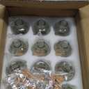 TBWIND 12 Pack 6oz Glass Bottles with Cork Stoppers, 200ml Clear Glass Liquor Bottles for Vanilla Extract, Infusions, Homemade Spirits, Wedding Favors & DIY Crafts (Clear Single Pattern)