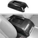 JWWY Center Console Armrest Cover for 20112025 Dodge Charger & Chrysler 300C, Armrest Pad Cover Case, Interior Accessories, Carbon Fiber ABS
