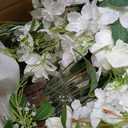 Ling's Moment 17.5" Tall Free Standing Artificial Flowers Arrangements 4 pcs Fall Wedding Aisle Runner Chair Decorations Lily of The Valley Ceremony Reception Rose Floral Party Outdoor Centerpieces