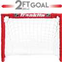 Franklin Sports - NHL Kids Folding Hockey Goals Set - (2) Street Hockey & Knee Hockey Goals - (2) Adjustable Youth Hockey Sticks, (2) Knee Hockey Sticks, (2) Mini Hockey Balls + (1) Street Hockey Ball