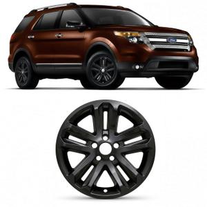 WEISIGAO 18 Inch Gloss Black Wheel Skins Compatible with 2011-2019 Ford Explorer, Wheel Covers for Matching Factory Wheels, Set of 4