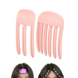 4 x 2Pack Hair Volume Clips Volume Hair Clips for Fluffy Bangs For Women, Easy High Crown Volumizing Hair Root Lifting Comb for Curly Hair Volume Tool for Blow-Drying Styling Men Women (pink)