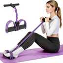 6-Tubes Tension Rope, Multifunction Elastic Yoga Pedal Puller Resistance Band, Natural Latex Tension Rope Fitness Equipment, for Abdomen, Waist, Arm, Leg Stretching Slimming Training