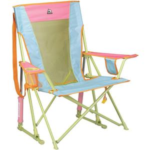 GCI Outdoor Comfort Pro Rocker Camping Chair | Portable Folding Rocking Chair with Durable Armrests & Drink Holder — Sweet Tea