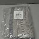 DII Farmhouse Braided Stripe Table Runner Collection, 15x108 (15x113, Fringe Included), Cool Gray