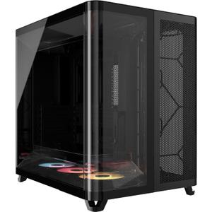 CORSAIR AIR 5400 RS ARGB Triple-Chamber Panoramic Mid-Tower PC Case – Black