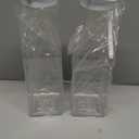 Set Of 2 Plastic Carafe With Lid, 50 Oz Mimosa Bar Supplies, Large Plastic Water Pitcher, Square Base Juice Containers For Party, Milk Container, Beverage Containers For Fridge- Hand wash Only