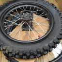 3.00-14 90/100-14 Rear And 2.75x17 70/100-17 Front Wheel Dirt Bike Rim With 15mm Bearing for 110cc 125cc 140cc 150cc 160cc TTR125 RM80 RM85 KLX140R DB17 DB27 Apollo RFZ SSR Baja Pit Bike