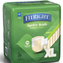 FitRight Adult Diapers, Extra+ Heavy Absorbency, XL (Waist Size 56in64in), 20 Count, OptiFit Incontinence Briefs for Men and Women, Disposable, MoistureWicking, Leak Protection,