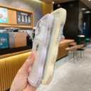 Compatible for iPhone 16 Case Cute Girly Clear Curly Wave Frame Shape for iPhone 16 Phone Case Wavy Shockproof Protective Phone Cover for Women Girls Phone Cases Clear Design, Black