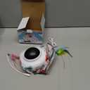 Interactive Cat Toys Rechargeable: Moving Concealed Feathers with Chime - Hide and Seek Toys,Touch Cat Kitten Toy Exercise Toys for Indoor Bored Adult Cats,White