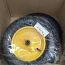 AR-PRO (2-PACK) 4.80/4.00-8" Tire and Wheel, 16" Pneumatic Tire Wheels with 3/4" Bearings and 3" Centered Hub for Wheelbarrow, Hand Truck, Garden Carts, Yard Wagon Dump Cart (Extra 5/8" Bearings)