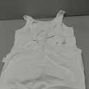 Boao 4 Pieces Crop Tops for Women, Basic Workout Tops Spaghetti Strap Tank Tops Sleeveless Racerback Cami for Sports Gym White M