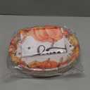 50 Count Thanksgiving Paper Plates, 12"10" Oval Thanksgiving Disposable Dinnerware Plate Set, Includes Fall Large Heavy Duty Dinner Plates and Disposable Tablecloth Party Table Decorations Supplies