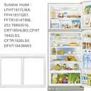 240364787 Refrigerator Crisper Drawer Cover Frame Crisper Pan Cover Compatible with Frigidaire Refrigerator-Replaces 240364714, 240364725, 240364778, 240364794