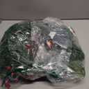 WONDER GARDEN Christmas Wreath with Lights, 20 Inch Pre-Lit Christmas Front Door Wreath with Red Plaid Bow, Berries and Balls, Battery Operated Holiday Decoration for Fireplace Door Xmas