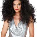 California Costumes, Disco Diva Do, Women's Wig Brunette
